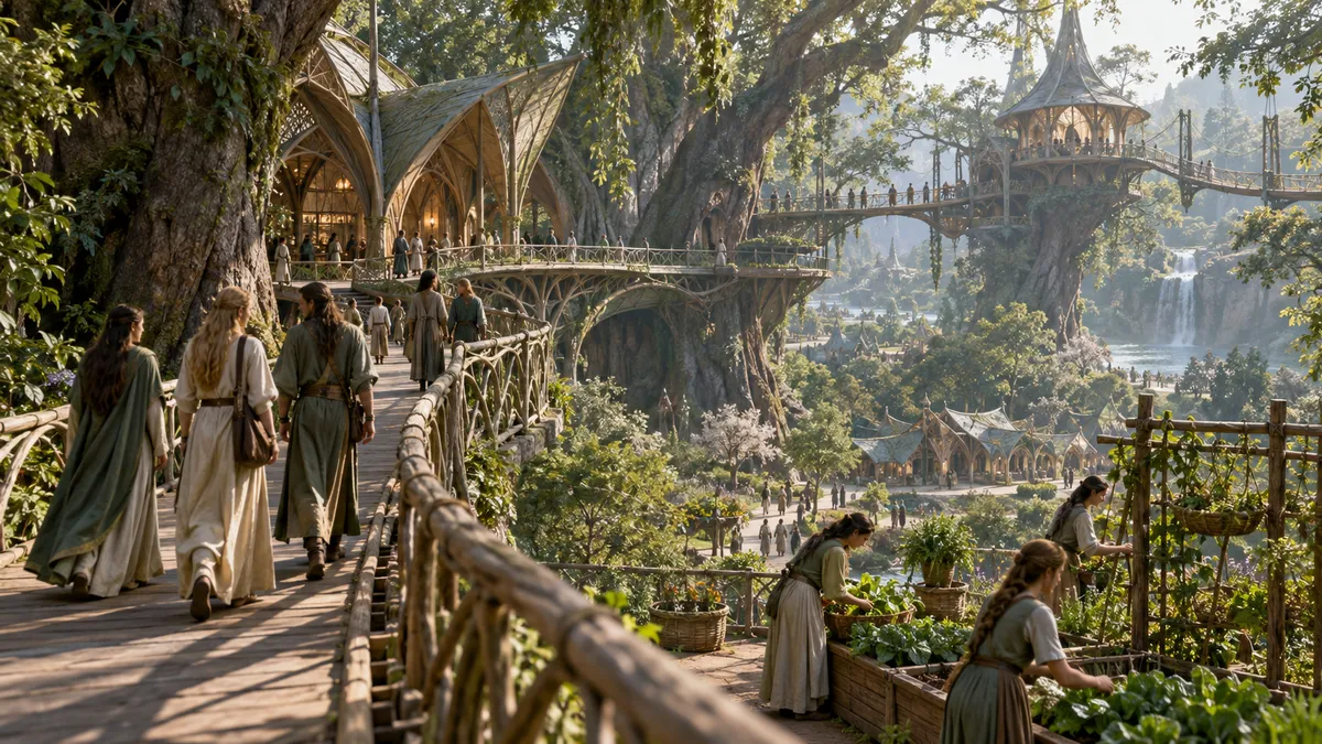 A city view of Lethariel, the setting for reporting on Apprentice Skill Record.